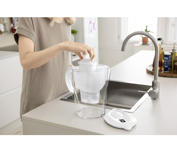 BRITA Dzbanek filtrujący Marella XL (biały) + wkład Maxtra+ Pure - 368047 - zdjęcie 5